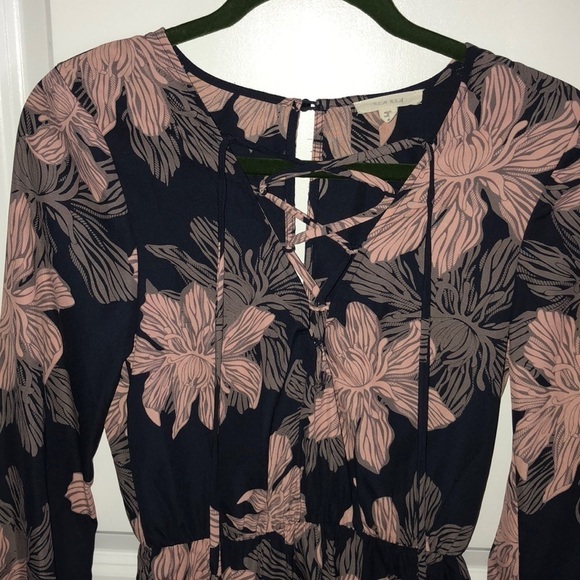 Women’s Long Sleeve Floral Romper - Picture 3 of 10